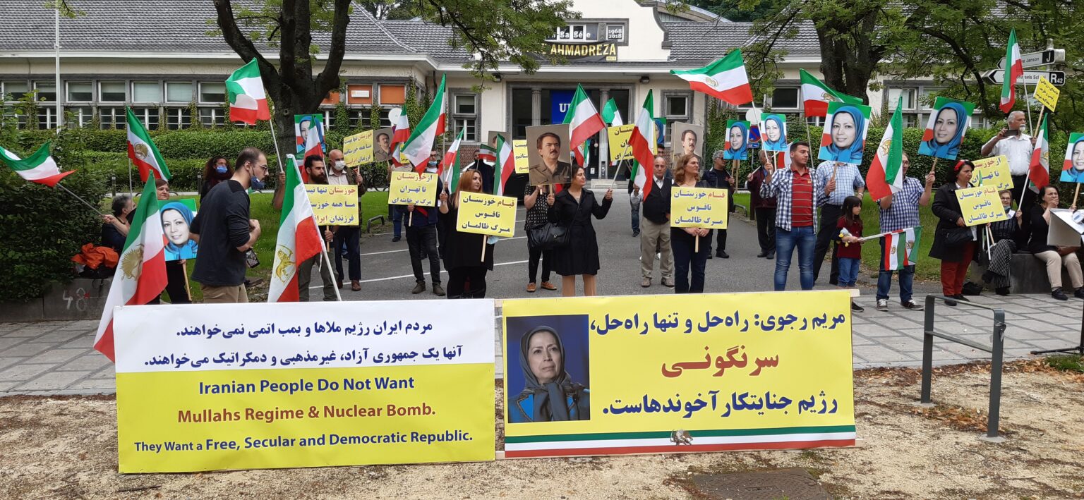 Iranians Rally in Brussels to support uprising in Khuzestan