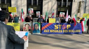 Iranian Opposition Rally in Front of the US Embassy in Brussels: Calling for a Decisive Policy Towards the Iranian Regime