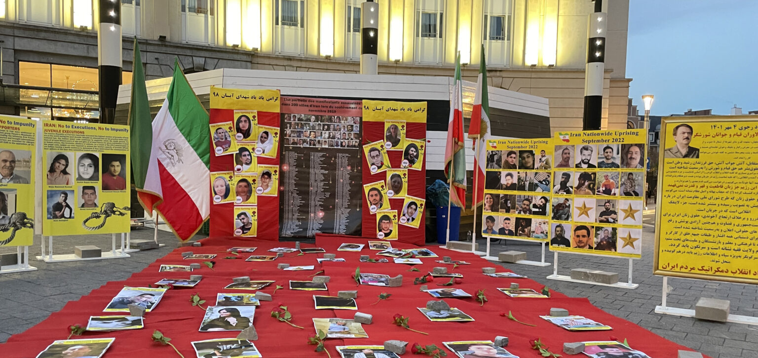 Brussels: Iranians commemorate the fourth anniversary of the Martyrs of the November 2019 uprising