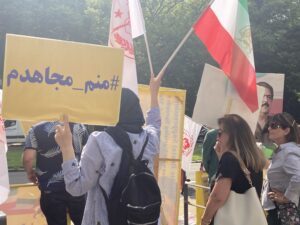 PMOI supporters in Belgium Rally In front of the Iranian Regime Embassy to Denounce the Threats from Iran’s Judiciary